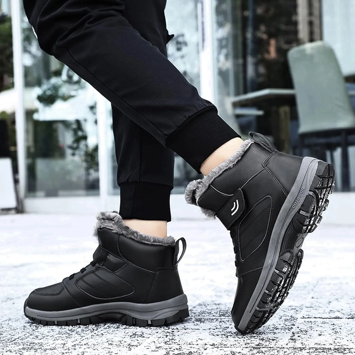Snow Boots for Women Waterproof Non Slip Wide Womens Boots Winter Ankle Womens Wide Width Snow Boots with Zipper Boots for Snow Woman Winter Boot for Women Size 5.5