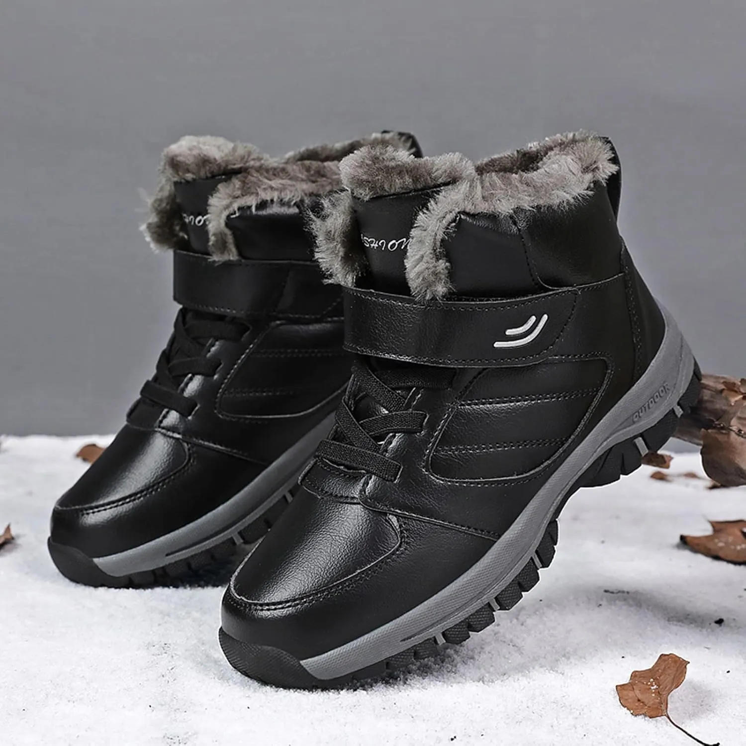 Snow Boots for Women Waterproof Non Slip Wide Womens Boots Winter Ankle Womens Wide Width Snow Boots with Zipper Boots for Snow Woman Winter Boot for Women Size 5.5