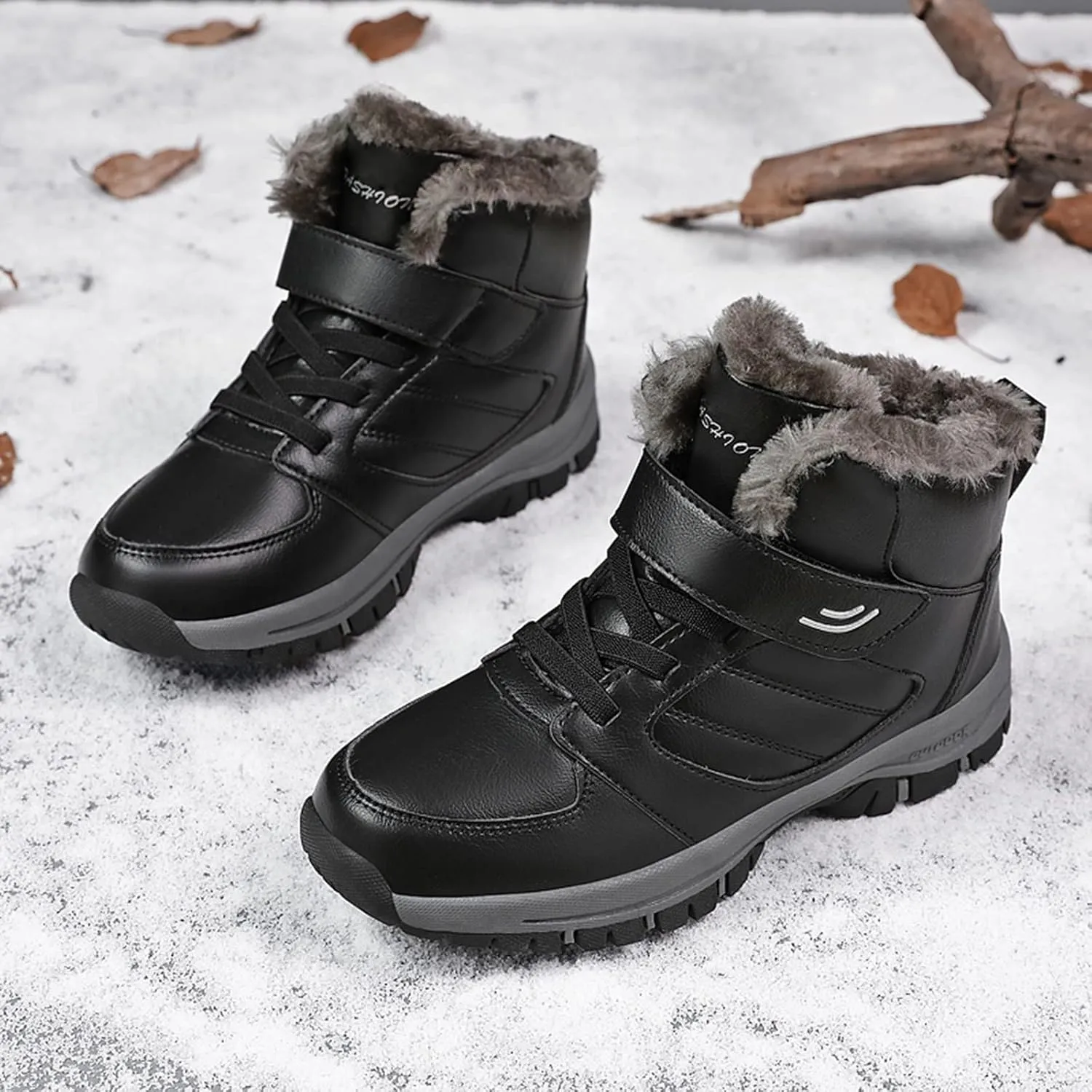 Snow Boots for Women Waterproof Non Slip Wide Womens Boots Winter Ankle Womens Wide Width Snow Boots with Zipper Boots for Snow Woman Winter Boot for Women Size 5.5