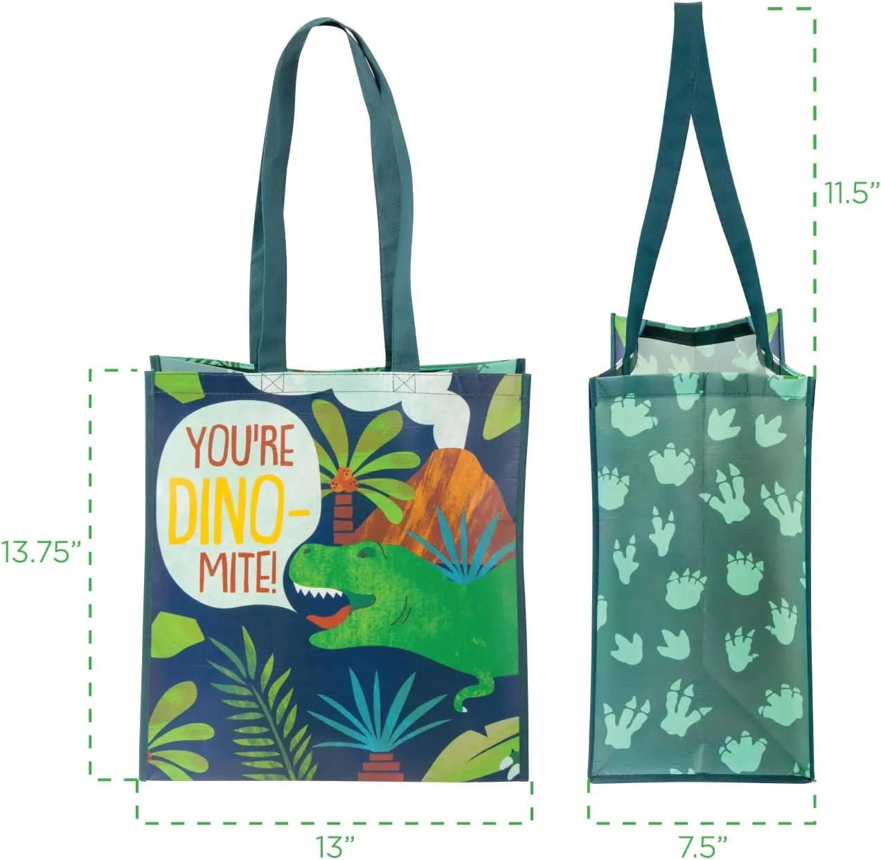 Stephen Joseph, Large Recycled Gift Bag with Handles, Kids, Reusable, Birthday Party Gift Bag, Shopping Bag