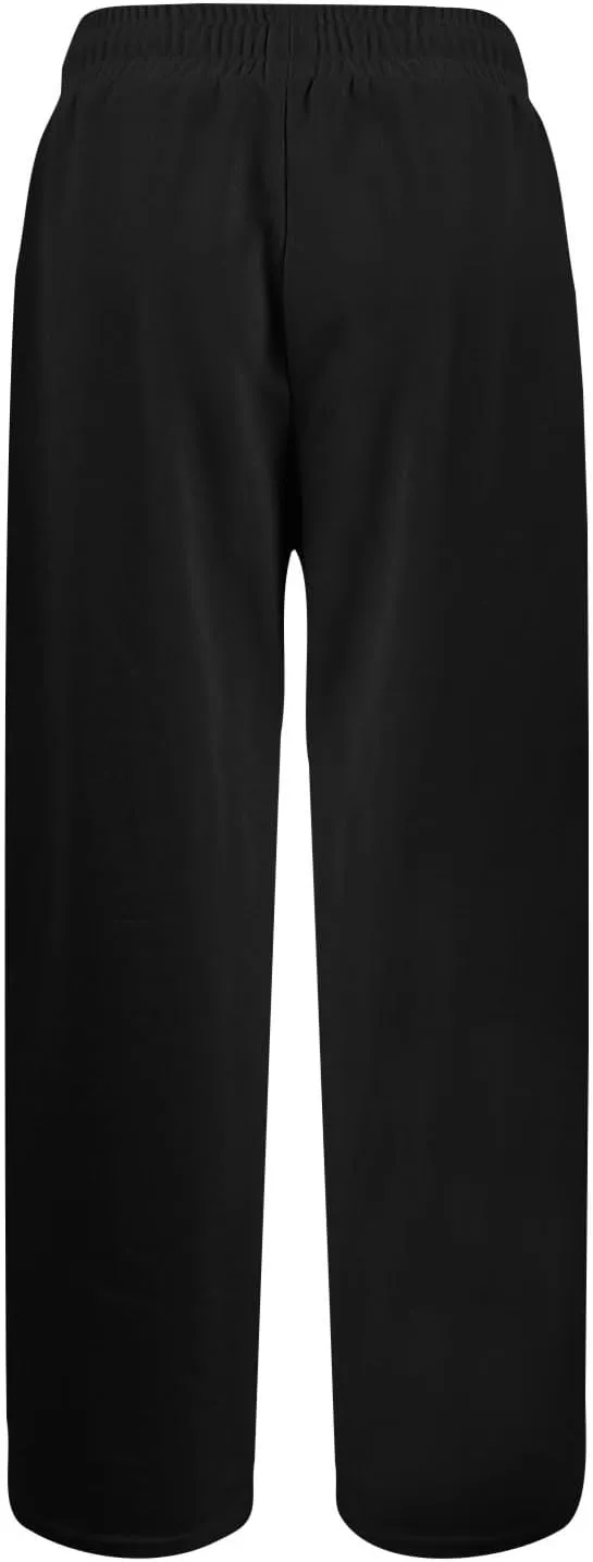 Straight Leg Sweatpants Women Baggy High Rise Elastic Waist Workout Pants with Pockets Stretchy Athletic Pants