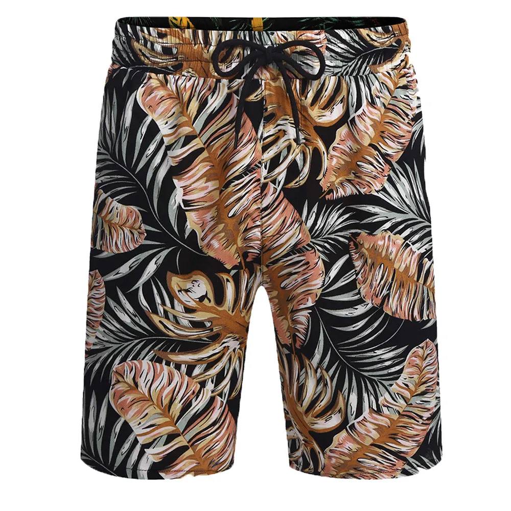 Summer Beach 2 Piece Outfits Flower Shirt Tracksuits for Men