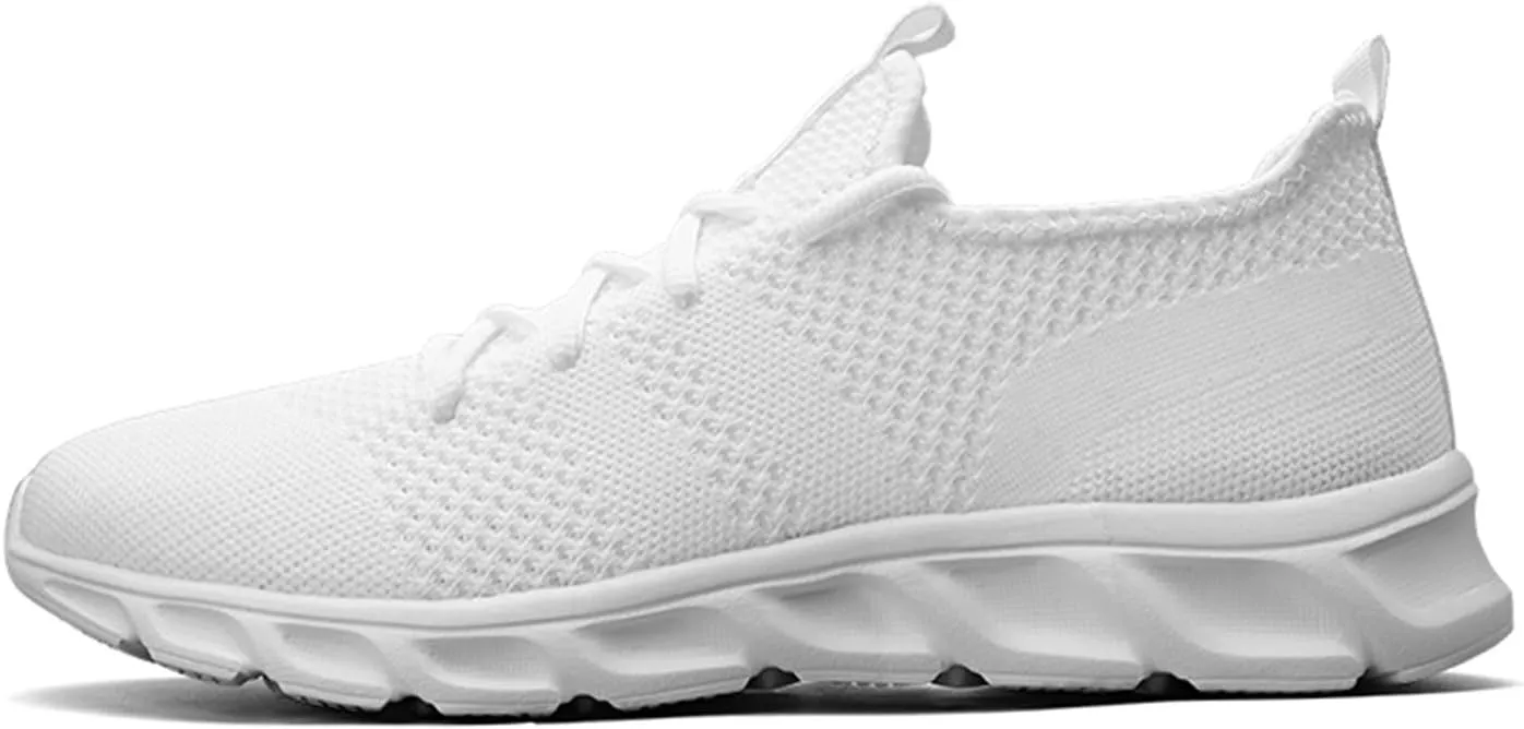 Tennis Shoes Men Volleyball Shoes Men Men's Supportive Running Athletic Sneakers Mens Sneaker Walking for for Everyday and Travel White Sneakers