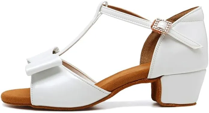 TINRYMX Girls&Women Latin Dance Shoes Ballroom Salsa Tango Professional Performance Practice Dance Shoes,Model-EM-PMTL