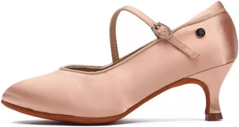 TINRYMX Tango Shoes Ballroom Dance Shoes Latin Dance Shoes Women Closed Toe Character Dance Shoes,KC1009