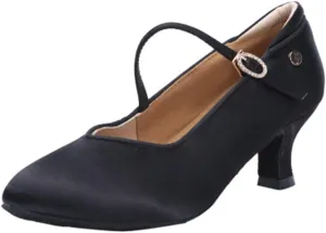 TINRYMX Tango Shoes Ballroom Dance Shoes Latin Dance Shoes Women Closed Toe Character Dance Shoes,KC1009