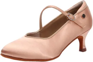 TINRYMX Tango Shoes Ballroom Dance Shoes Latin Dance Shoes Women Closed Toe Character Dance Shoes,KC1009