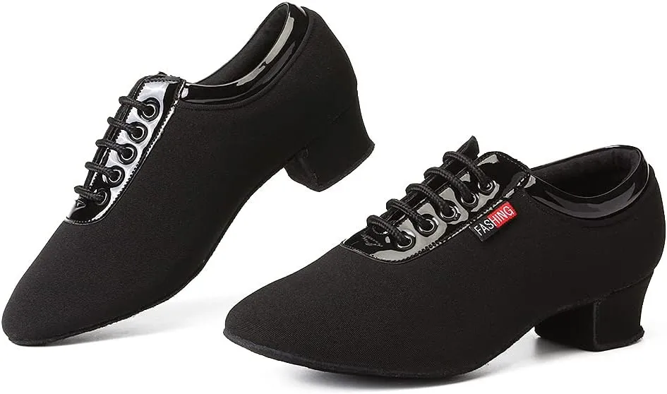 TINRYMX Women & Men Latin Dance Shoes Lace up Ballroom Modern Tango Professional Performence Practice Dance Shoes,2801/2805