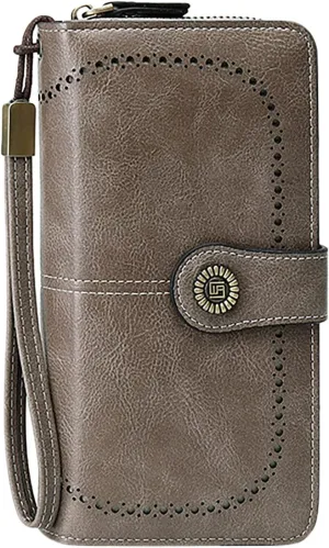 Tote Bag For Women Women's Solid Color Long Purse Leather Wallet Ladies Large Handbags For Shopping Travel Essential E