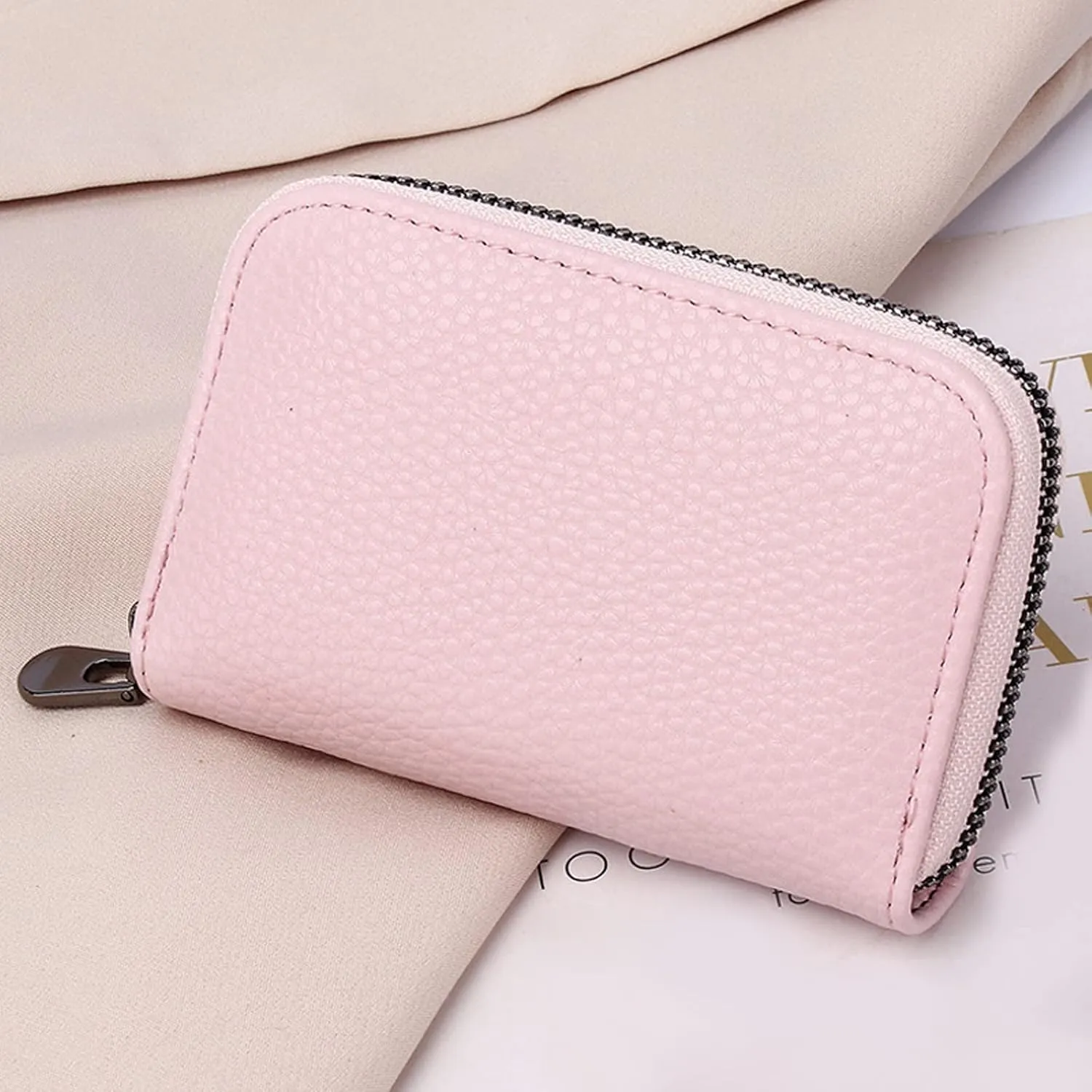 Tote Bag For Women Zipper Id Mini Wallet Solid Color Women Hasp Purse Multiple Card Slots Clutch Bag Men Phone Bag E