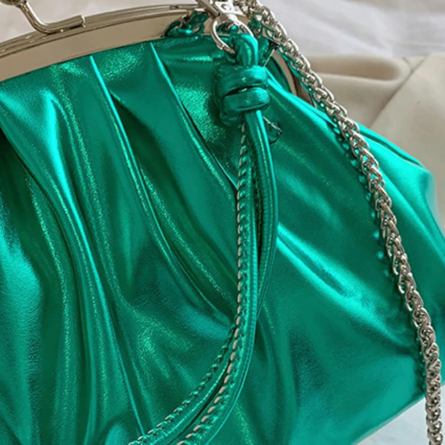 Trendy Pu Leather Kiss Lock Handbag 2025 Evening Clutch Purse Women Crossbody Shell Shoulder Bag Daily