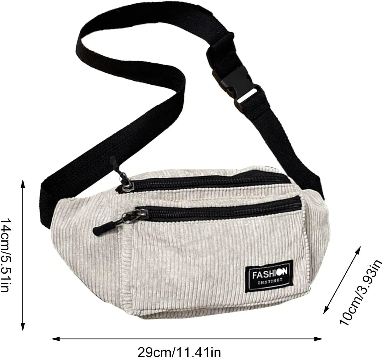 Vegan Leather Small Crossbody Bag for Women Chest Bags Sling Purses for Travel Shopping Sports Backpack(Grey)