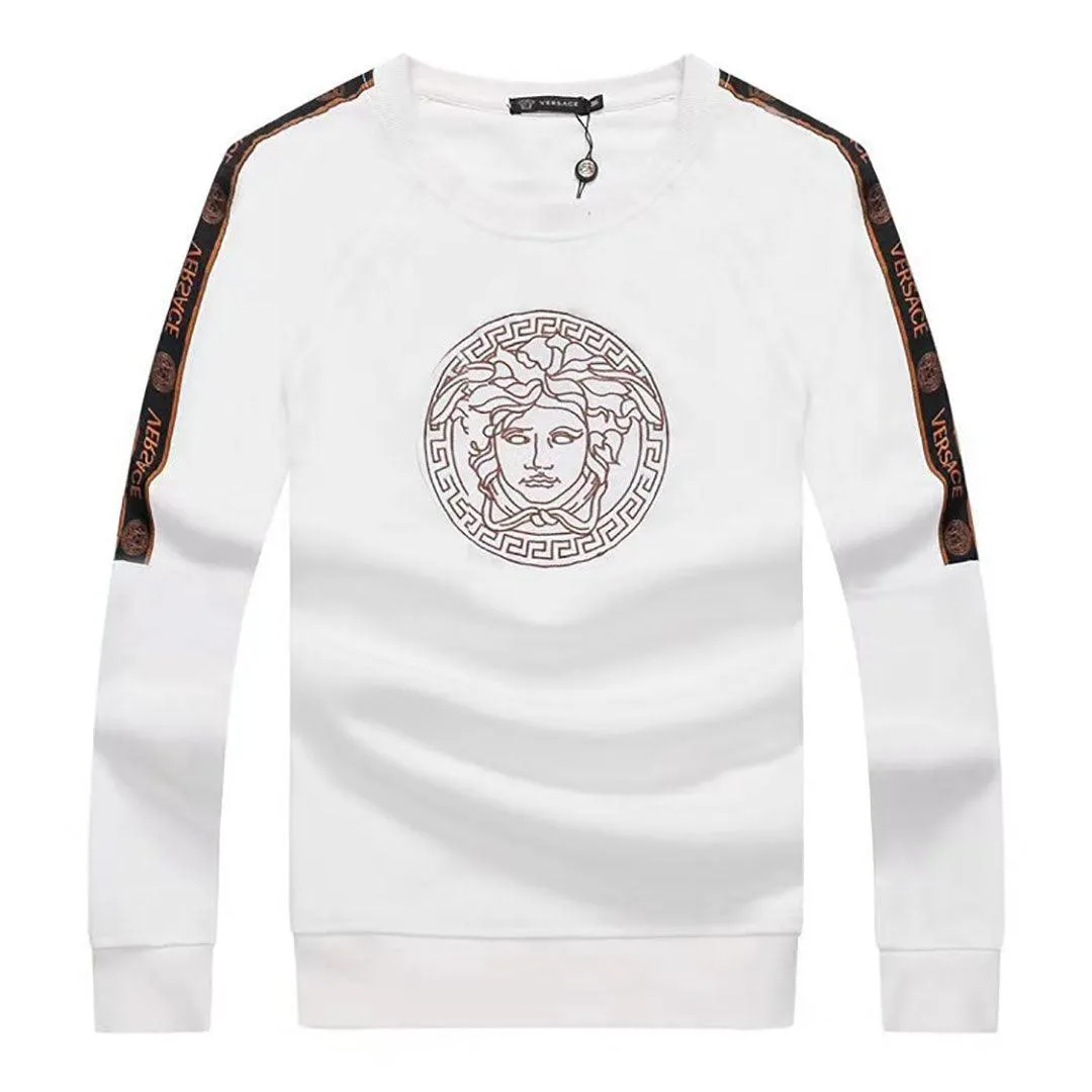 Vers Embroidered Medusa Sweatshirt-White