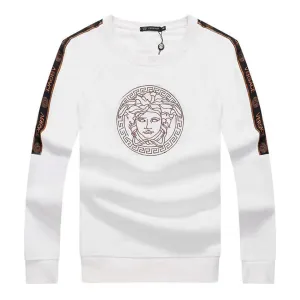 Vers Embroidered Medusa Sweatshirt-White