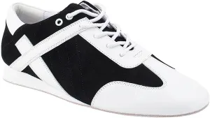 Very Fine Men's Ballroom Latin Salsa Sneaker Dance Shoes Black Suede & White Leather Trim SERO106BBXEB Comfortable Dance Shoes 7 M US [Bundle of 5]