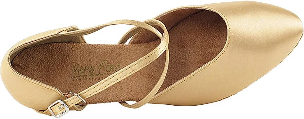 Very Fine Women's Ballroom Dance Shoes Salsa Latin Practice Shoes 9691EB Comfortable Dance Shoes 1.3" [Bundle of 5]
