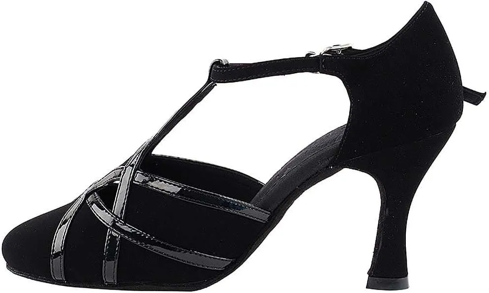 Very Fine Women's Ballroom Dance Shoes Tango Wedding Salsa Shoes S3801EB Comfortable Dance Shoes 3" [Bundle of 5]