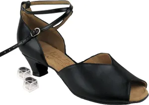 Very Fine Women's Salsa Ballroom Practice Latin Dance Shoes S2801 Bundle-Heel Protectors 1.2" Heel