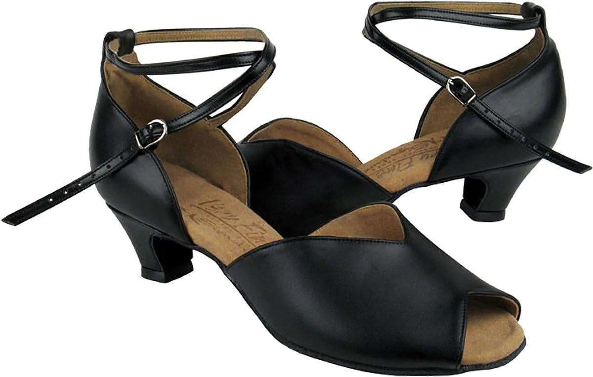 Very Fine Women's Salsa Ballroom Practice Latin Dance Shoes S2801 Bundle-Heel Protectors 1.2" Heel