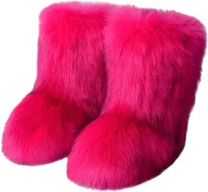 Waterproof Winter Boots Women Wide Women's Waterproof Winter Snow Boots for Outdoor Women's Boots Winter Leather Ladies Waterproof Winter Boots Waterproof Womens Boots Wide