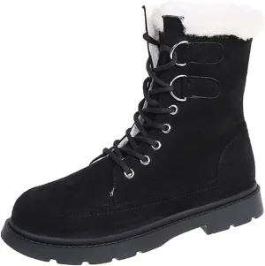 Winter Boots for Women Waterproof Size 12 Womens Black Winter Snow Boots Winter Work Boots for Women Waterproof Snow Zapatos De Mujer Para El Frio Y Nieve Botas Nieve Para Mujer