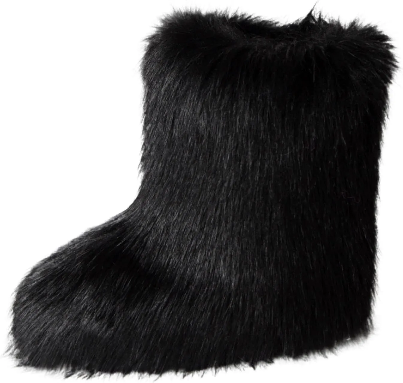 Winter Boots for Women Waterproof Snow Non Slip Slip on Womens Winter Boots Wide Feet Warm Winter Boots Women Knee High Mid Calf Winter Boots for Women Black Zapatos De Botas Para Nieve Para Mujer