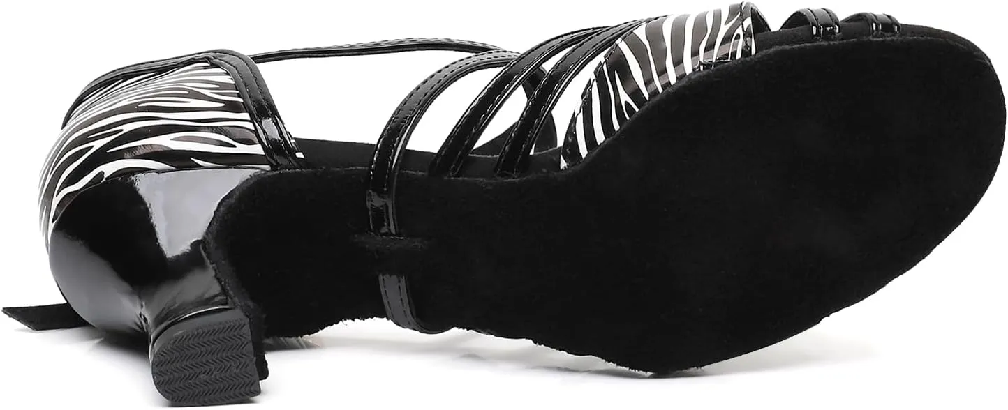 Women Ballroom Latin Dance Shoes Open Toe Jazz Ballroom Dancing Shoes