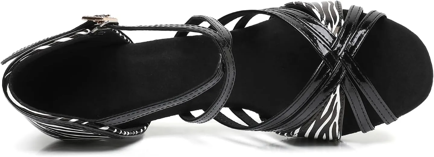 Women Ballroom Latin Dance Shoes Open Toe Jazz Ballroom Dancing Shoes