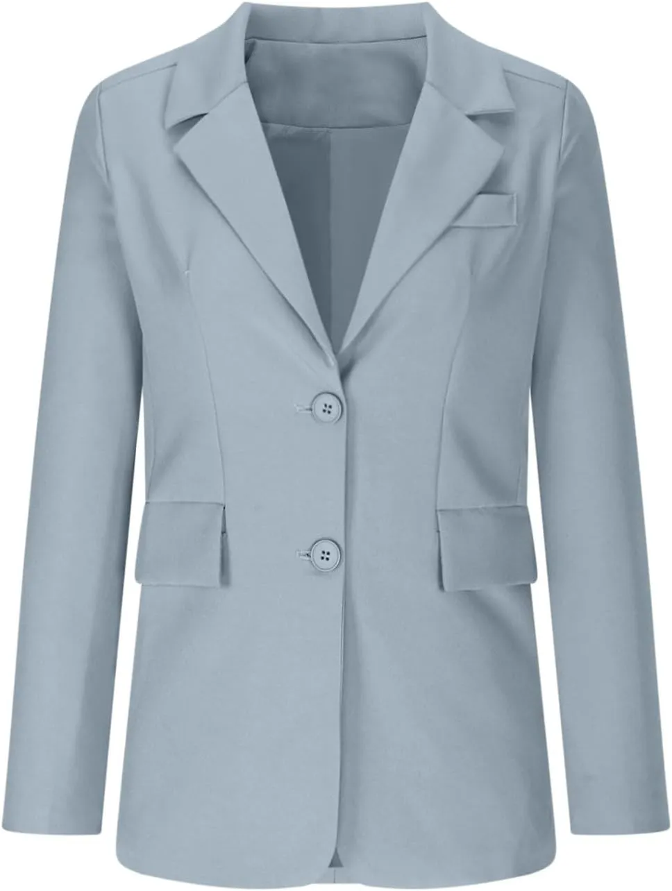 Women Business Casual Blazer with Lined,Professional Work Suit Jacket with PocketsLong Sleeve Button Open Front