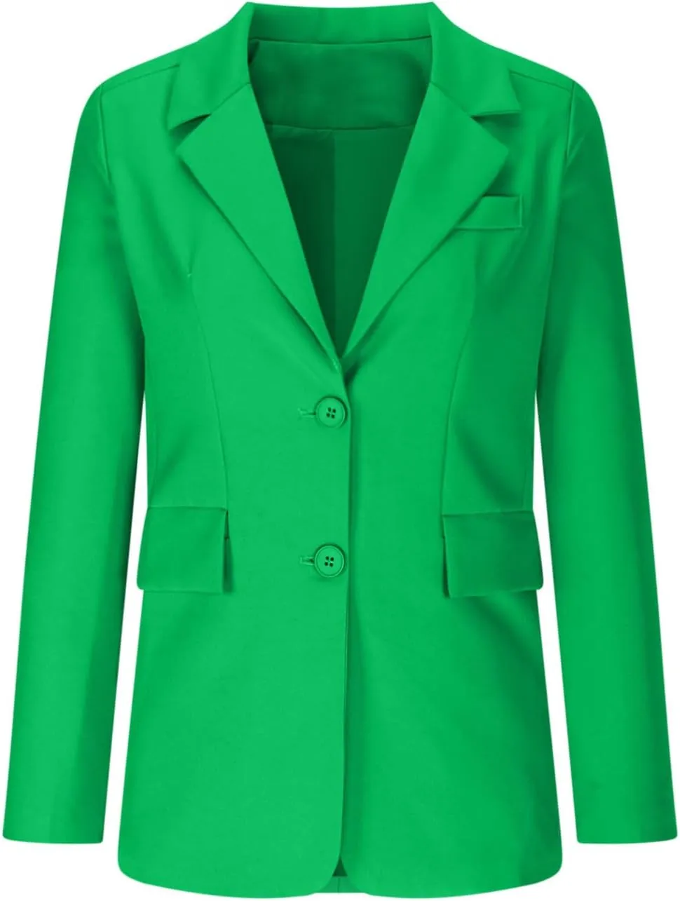Women Business Casual Blazer with Lined,Professional Work Suit Jacket with PocketsLong Sleeve Button Open Front