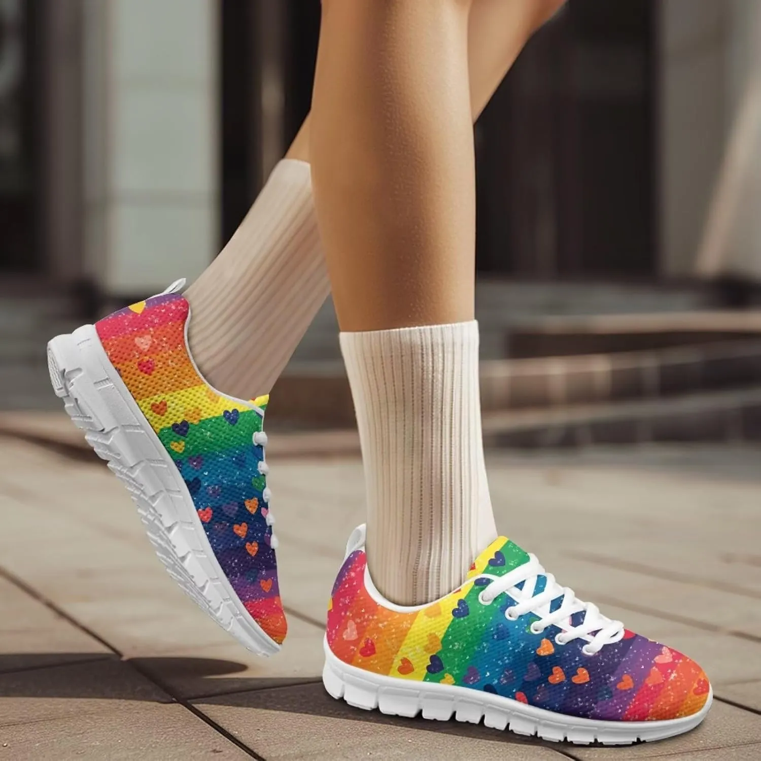 Women Tennis Walking Shoes Non Slip Running Shoes Lightweight Casual Sneakers for Travel Gym Work Woman