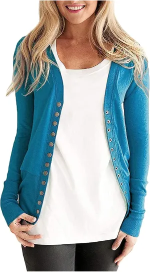 Women's 2023 Fall Winter Sweaters Solid Color Block Knit Sweater Long Sleeve V Neck Chunky Novelty Fashion Pullover Tops