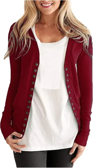 Women's 2023 Fall Winter Sweaters Solid Color Block Knit Sweater Long Sleeve V Neck Chunky Novelty Fashion Pullover Tops