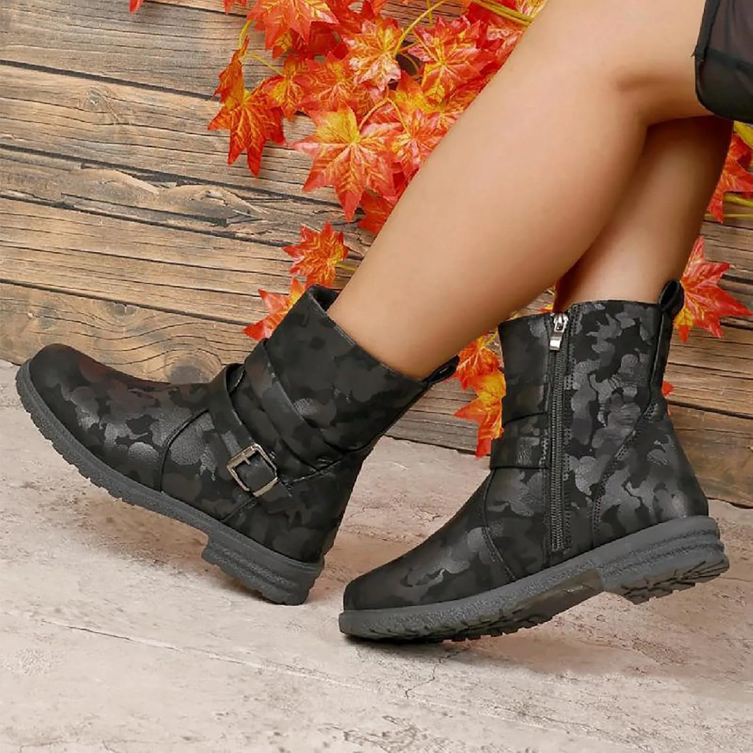 Women's Ankle Boots & Booties Botas Para Mujer De Vestir Size 13 Womens Boots Black Womens Booties Brown Ankle Boots for Women Low Heel Ankle Booties for Women Low Heel Comfortable