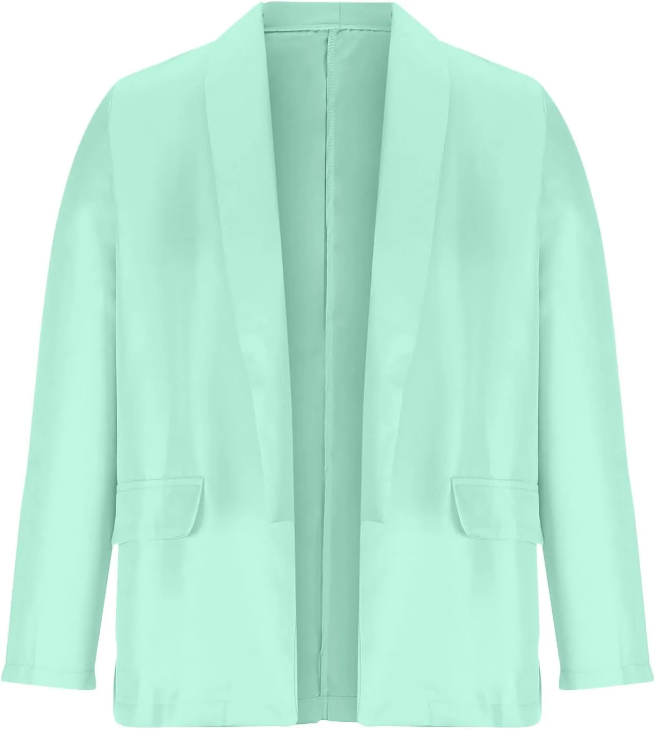 Women's Blazers & Suit Jackets Solid Turn Down Collar Blazer Jacket Office Work Suit Fall Coats Open Front Cardigan
