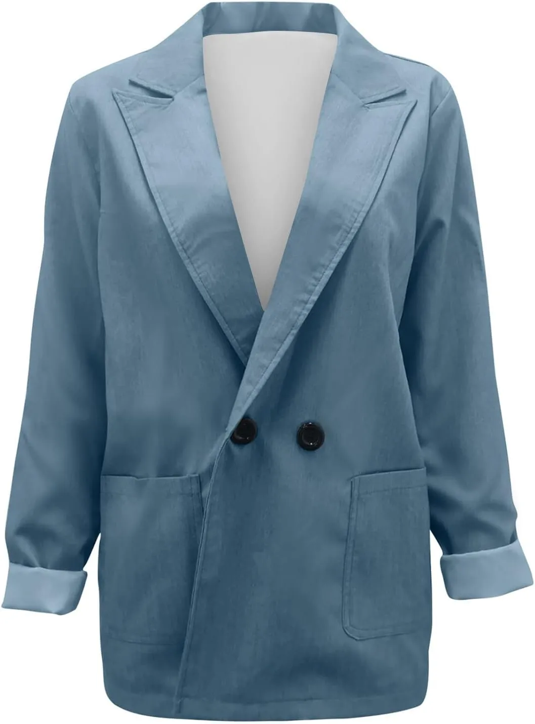 Women's Blazers Casual Lapel Open Front Long Sleeve Work Office Suit Jacket Coat Casual Blazer
