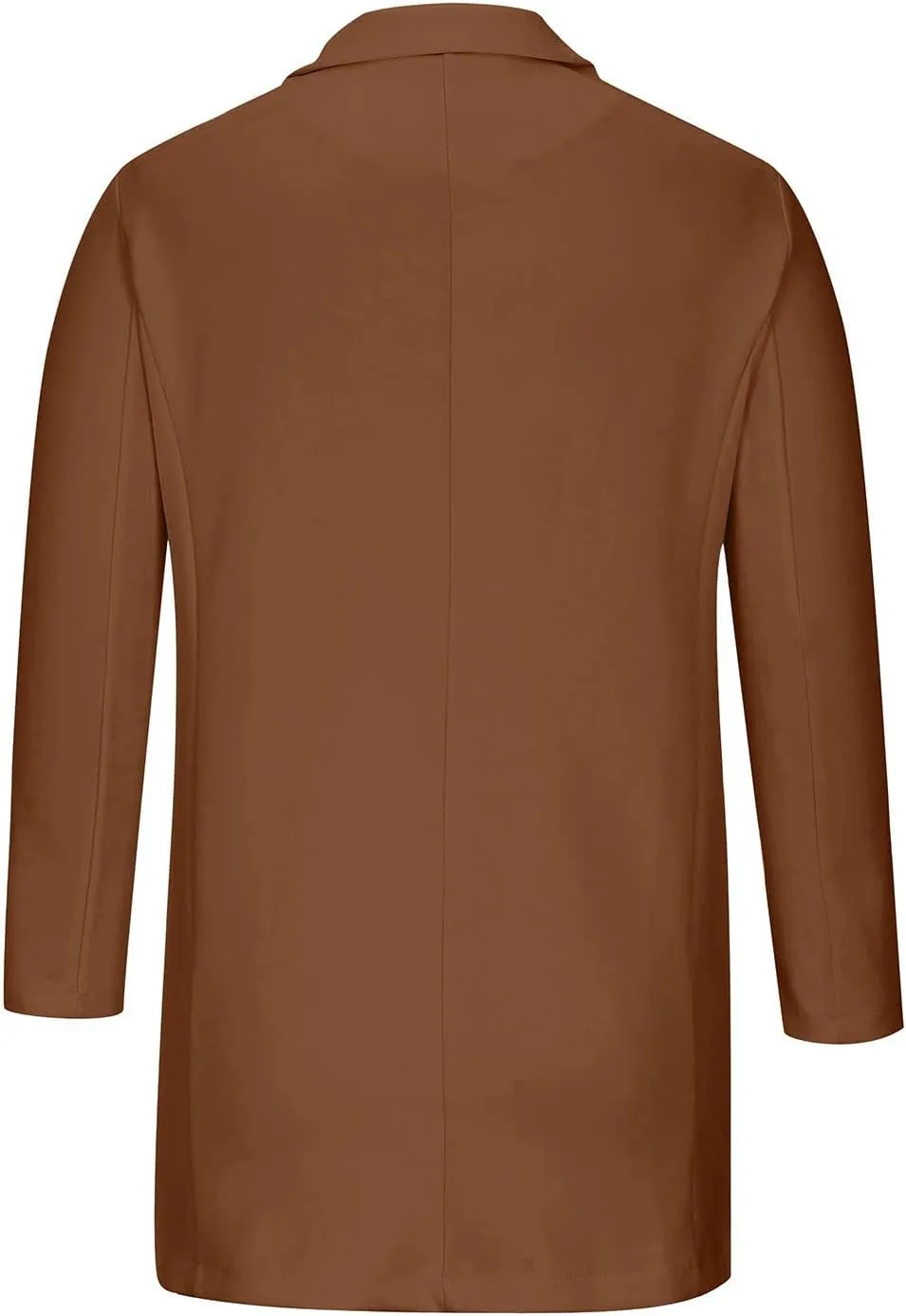 Womens Fashion Lapel Collar Long Sleeve Open Front Button Blazer Jackets Business Casual Trench Cardigan Long Suit Coat