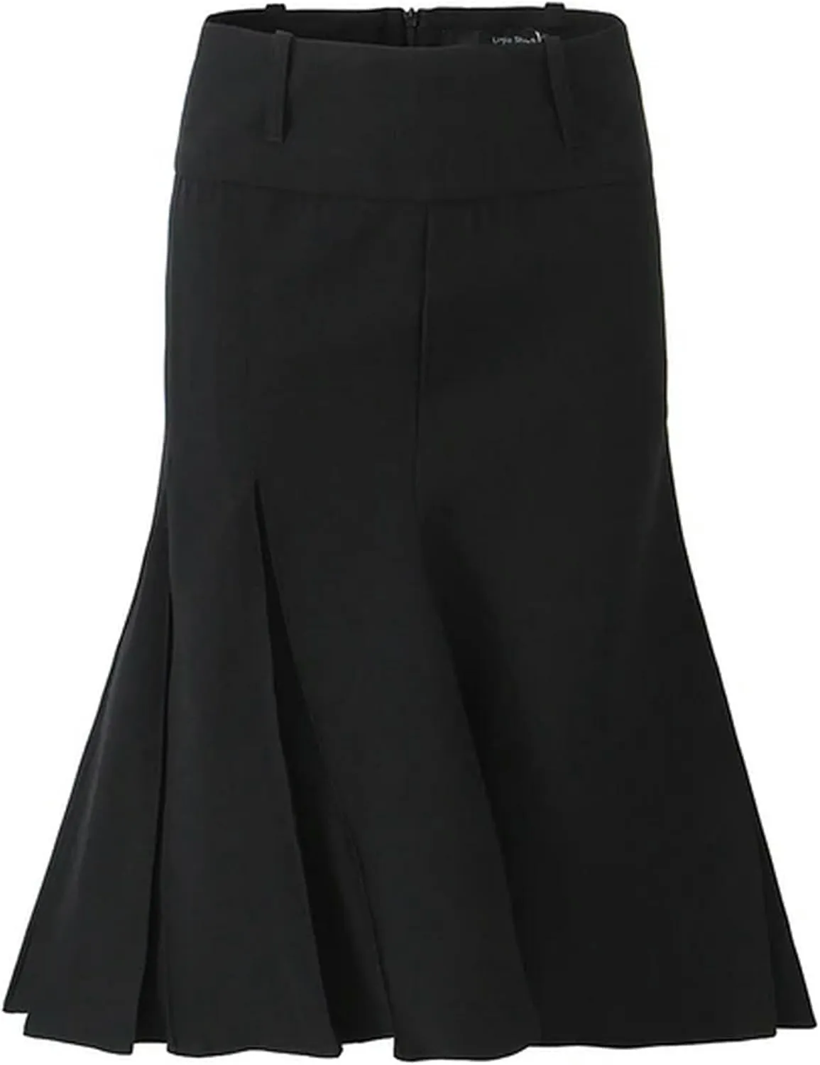 Women's Fashion Street Style Pleated Low Waist Midi Skirt Low Waist Chic Back Zip Skirt-as2-M(US2)