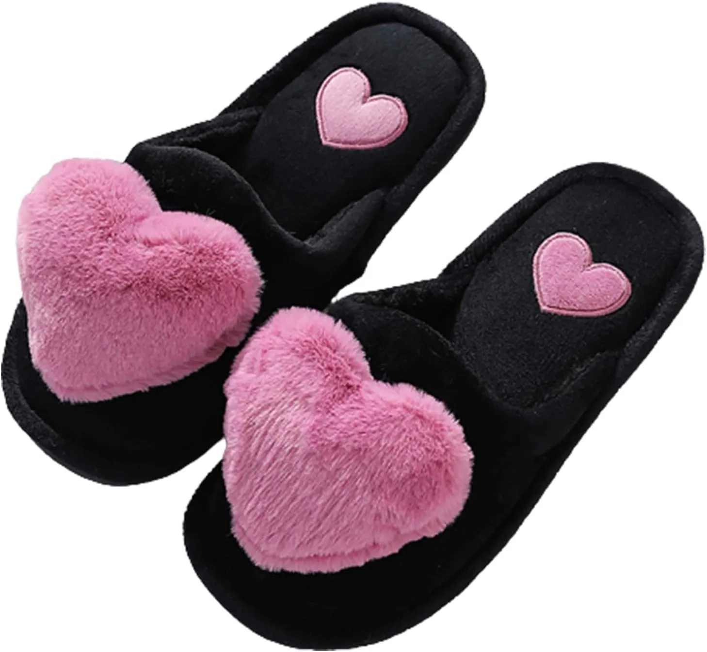Womens Fuzzy Fluffy Cozy Warm Super Soft Slippers - Winter Indoor Plush Slippers for Men & Women - Anime Christmas Snow Globes Gifts 2023