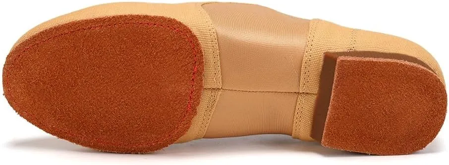 Women's Jazz Shoes Slip-on Dance Practice Shoes Ballroom Dance Flat Shoes