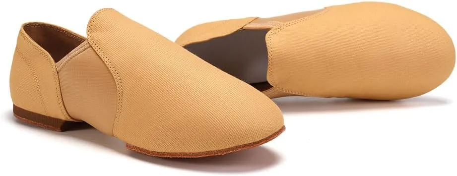 Women's Jazz Shoes Slip-on Dance Practice Shoes Ballroom Dance Flat Shoes