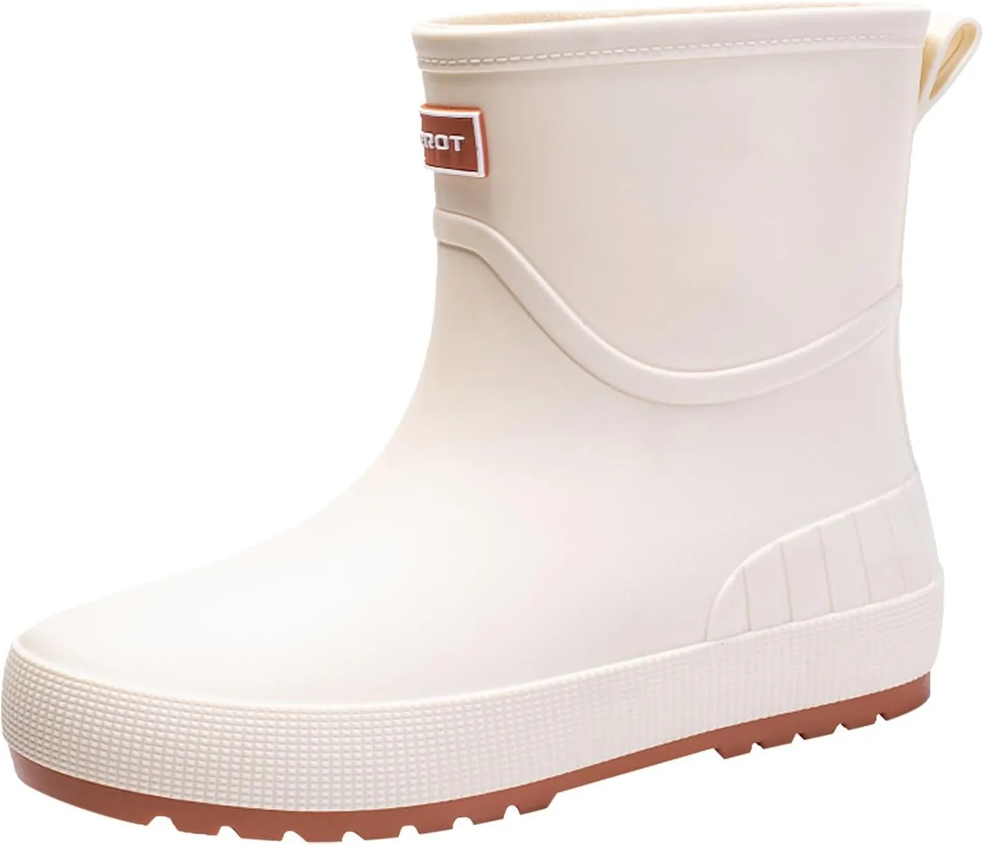 Womens Rubber Boots Waterproof Garden Shoes Slip On Rubber Boots Rainboots Boots Short Rain Boots Rubber Work Boots