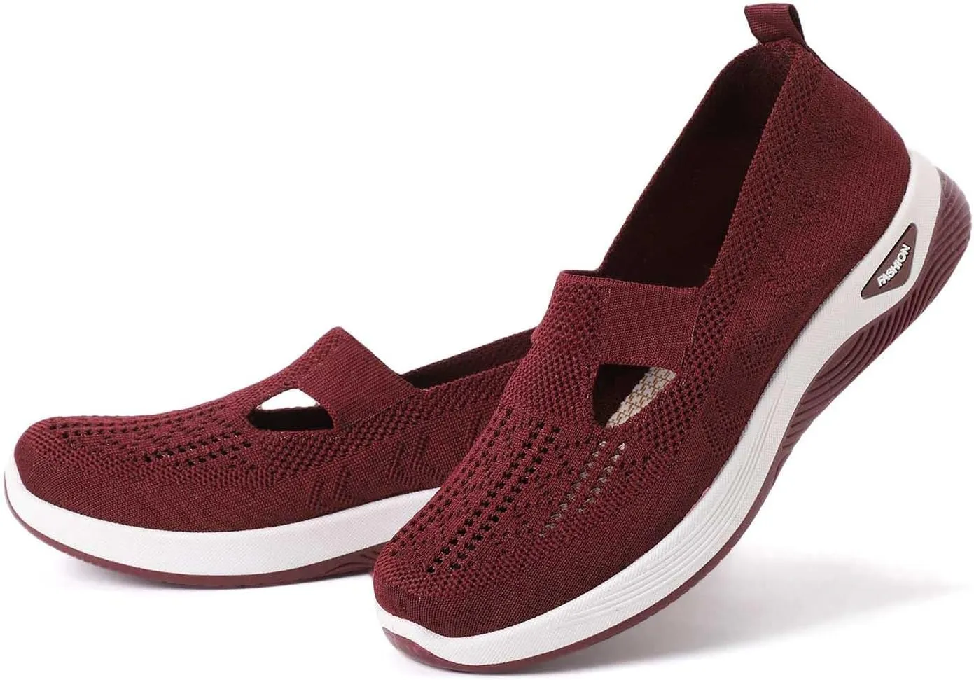 Women's Shoes,Woven Orthopedic Slip On Diabetic Foam Shoes Hands Free Breathable Go Walking Slip in Sneakers Arch Support