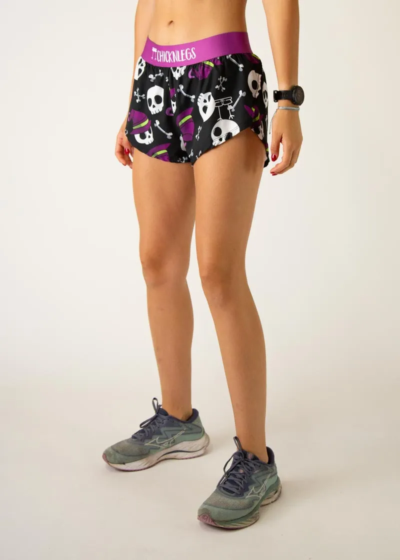 Women's Skulls 1.5" Split Shorts