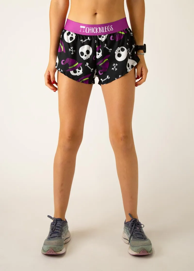Women's Skulls 1.5" Split Shorts