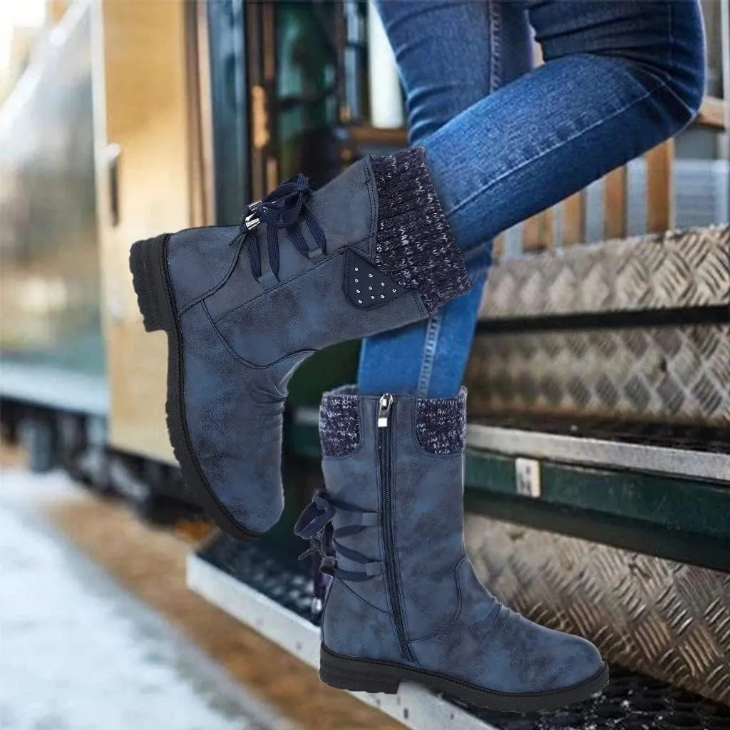Women's Snow Boots Waterproof Size 12 Women's Duck Boots Waterproof Black Womens Winter Booties Slippers Size 11 Womens Winter Fur Lined Boots Botas De Invierno Para Mujer Para El Agua