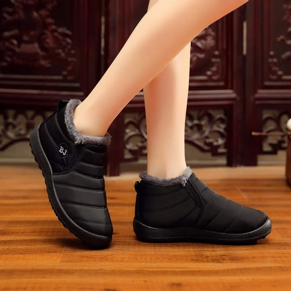 Women's Snow Boots Waterproof Winter Boots Womens Winter Boots Black Cute Boots Winter Fur Zapatos Para La Nieve De Mujer Antideslizantes Waterproof Womens Boots Winter