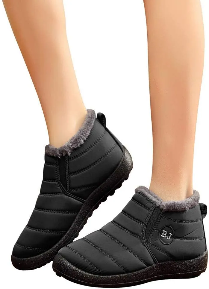 Women's Snow Boots Waterproof Winter Boots Womens Winter Boots Black Cute Boots Winter Fur Zapatos Para La Nieve De Mujer Antideslizantes Waterproof Womens Boots Winter