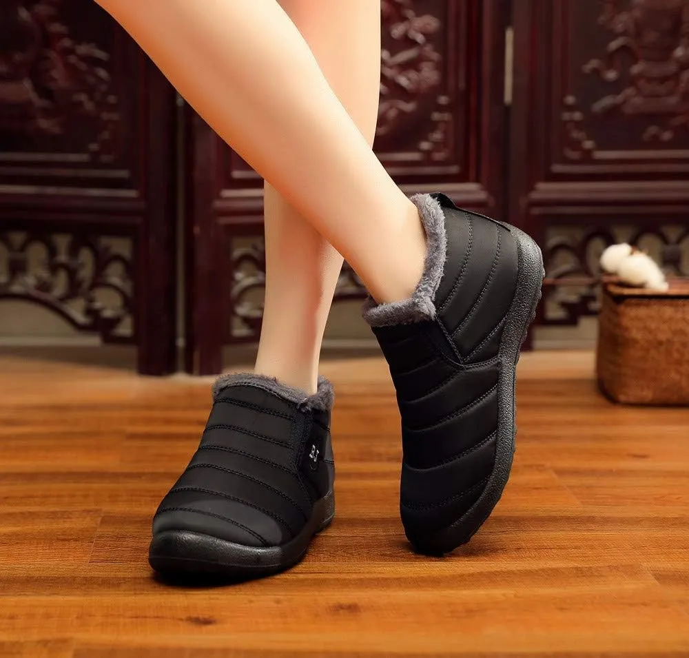 Women's Snow Boots Waterproof Winter Boots Womens Winter Boots Black Cute Boots Winter Fur Zapatos Para La Nieve De Mujer Antideslizantes Waterproof Womens Boots Winter