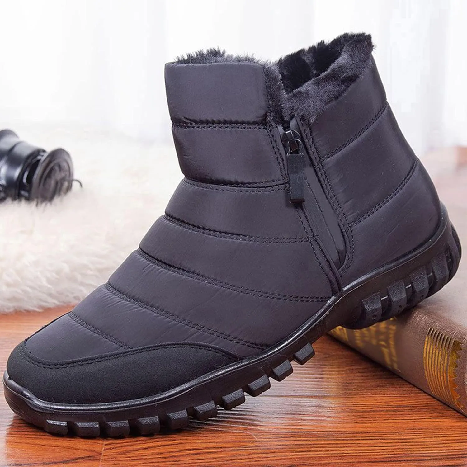 Womens Snow Boots Wide Calf Women's Size 8 Waterproof Snow Boots Women's Winter Shoes Warm Winter Boots Women Women Winter Boot of The Day